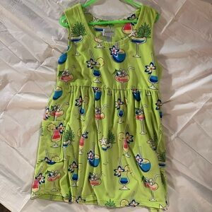 Women’s Jasmine Rose Lime Tropical Cocktail Swim Coverup